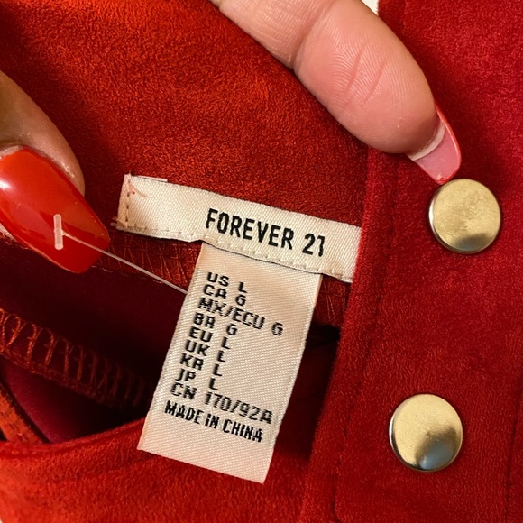 Suede overall dress - Picture 3 of 7